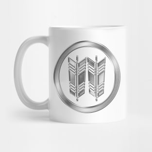 Ishida Clan Kamon Silver Chrome Mug